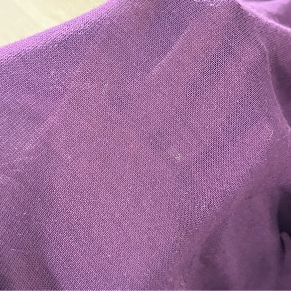 Rags + Couture Purple Duster Midi Open Cardigan Long Sleeve Women Small USA Made - Picture 9 of 9